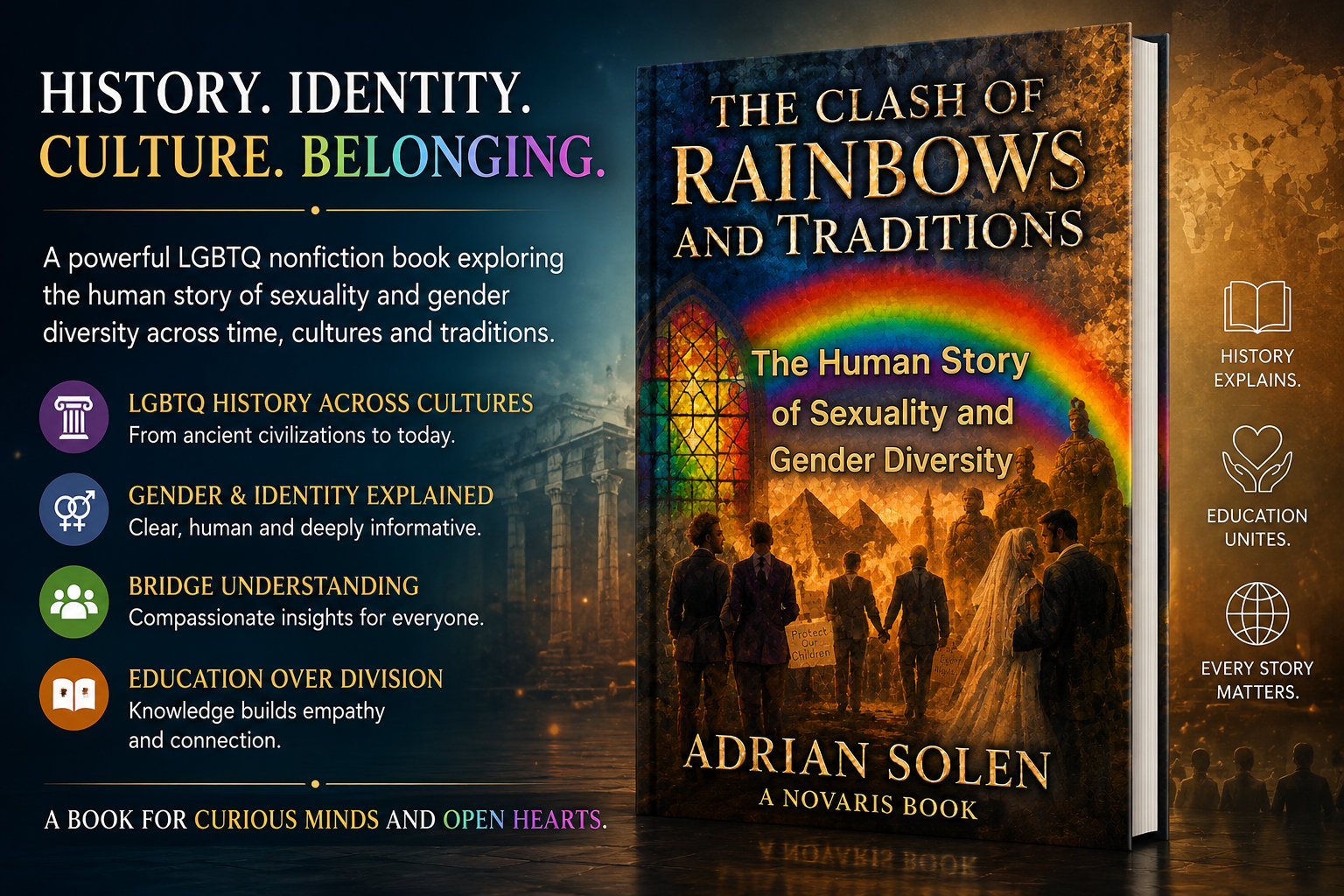The Clash of Rainbows and Traditions, an LGBTQ nonfiction book about history, gender, sexuality and belonging